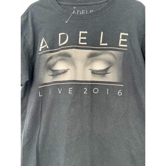 ADELE 2016 Concert Tee T Shirt | L | Crew Neck Short Sleeve Black Unisex - Picture 3 of 5